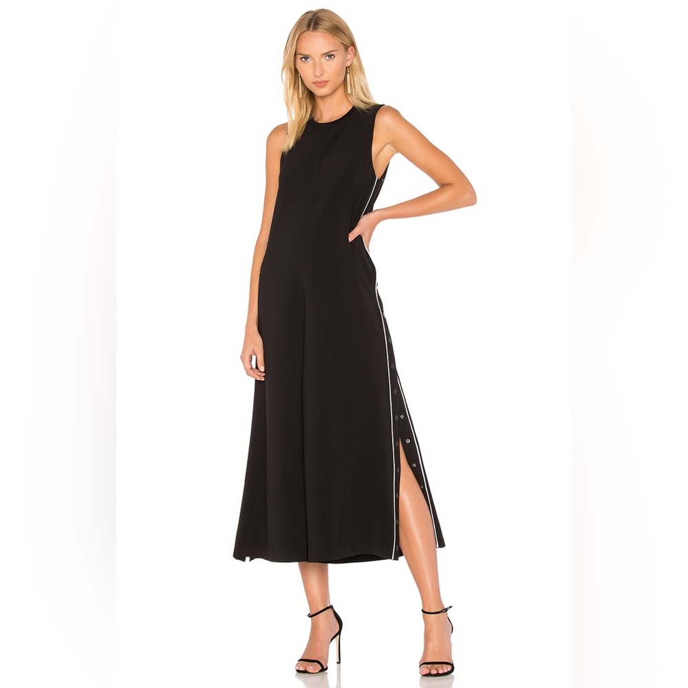 Wide Leg Snap Jumpsuit